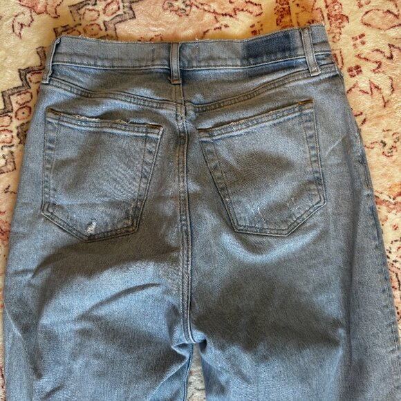 Abercrombie & Fitch Curve Love light wash Dad Jeans w/ Criss Cross Waistband 29 - Picture 10 of 10